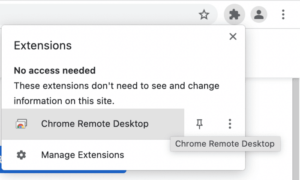 Pesan Chrome Desktop Jarak Jauh